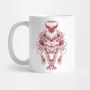 Red Demon Head Mug